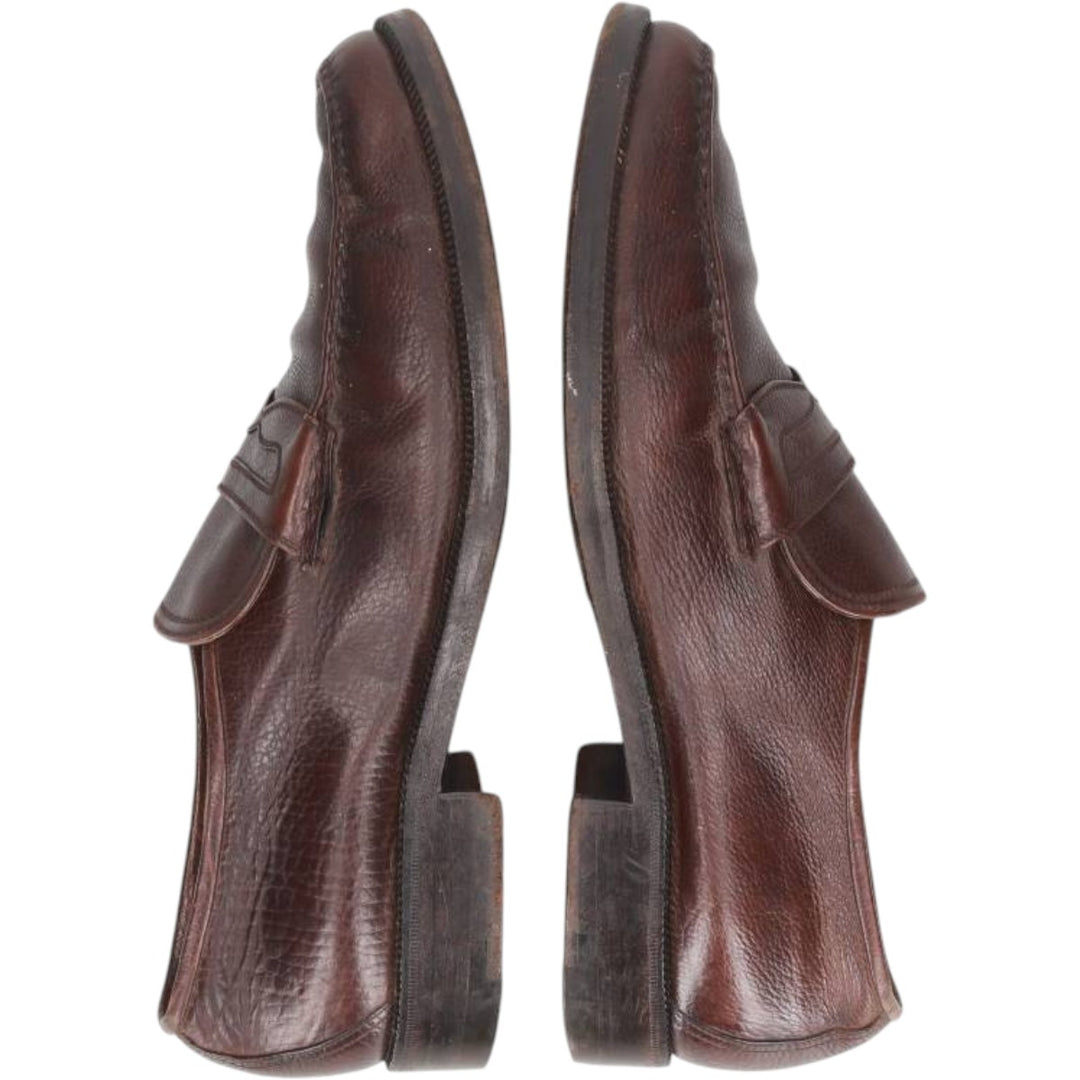 80s-90s Testoni A Testoni penny loafers, size 9F (equivalent to men's 10.6"), vintage /saa016197 Men's 27.0cm unclear brown type Vintage Second Hand