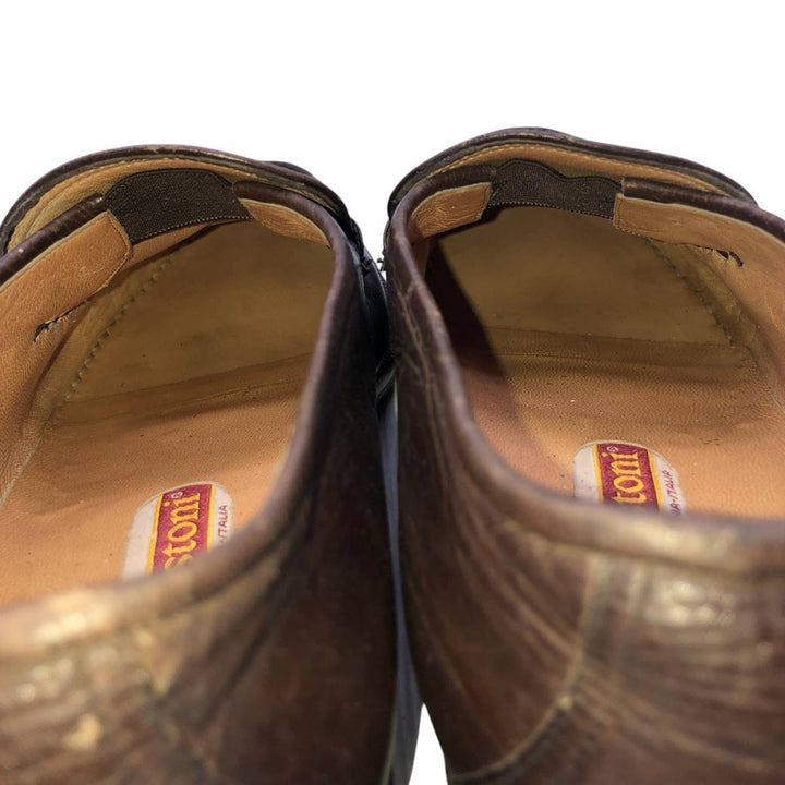 80s-90s Testoni A Testoni penny loafers, size 9F (equivalent to men's 10.6"), vintage /saa016197 Men's 27.0cm unclear brown type Vintage Second Hand