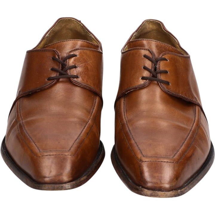 Chisel toe U-tip shoes, made in France, size 7 Men's 27.0cm unclear brown type Vintage Second Hand