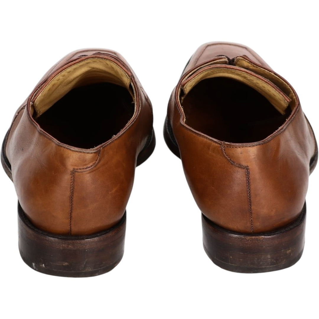Chisel toe U-tip shoes, made in France, size 7 Men's 27.0cm unclear brown type Vintage Second Hand