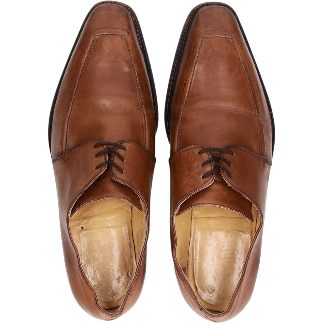 Chisel toe U-tip shoes, made in France, size 7 Men's 27.0cm unclear brown type Vintage Second Hand