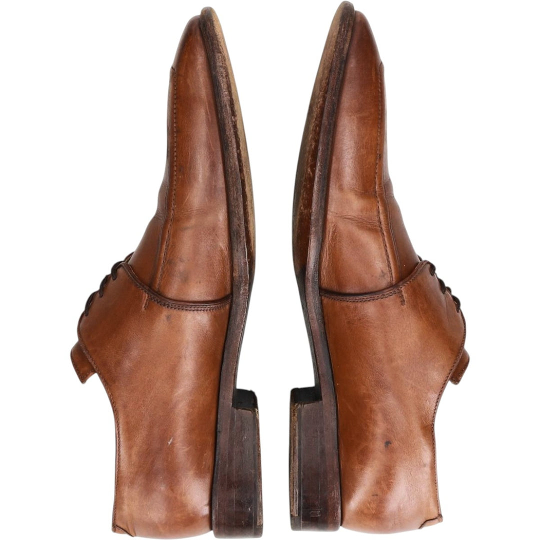 Chisel toe U-tip shoes, made in France, size 7 Men's 27.0cm unclear brown type Vintage Second Hand