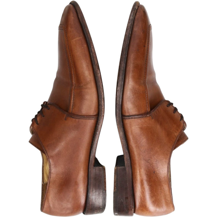 Chisel toe U-tip shoes, made in France, size 7 Men's 27.0cm unclear brown type Vintage Second Hand