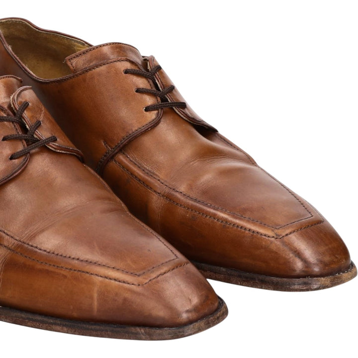 Chisel toe U-tip shoes, made in France, size 7 Men's 27.0cm unclear brown type Vintage Second Hand