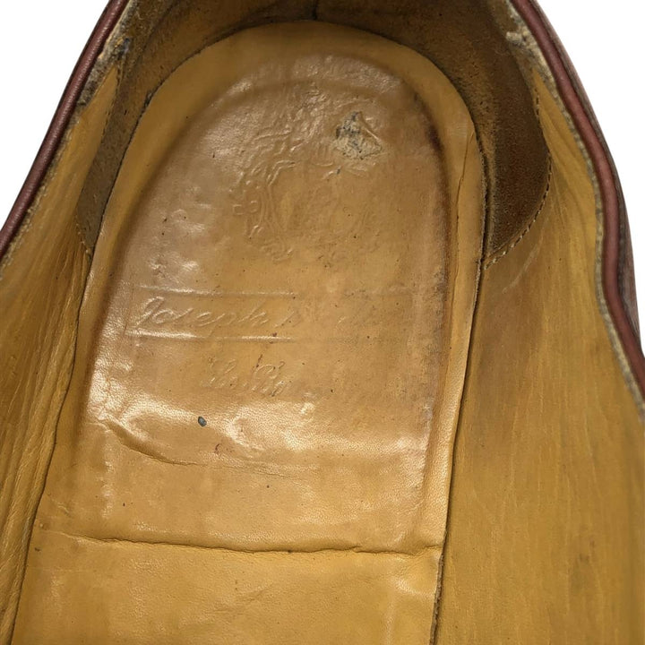 Chisel toe U-tip shoes, made in France, size 7 Men's 27.0cm unclear brown type Vintage Second Hand