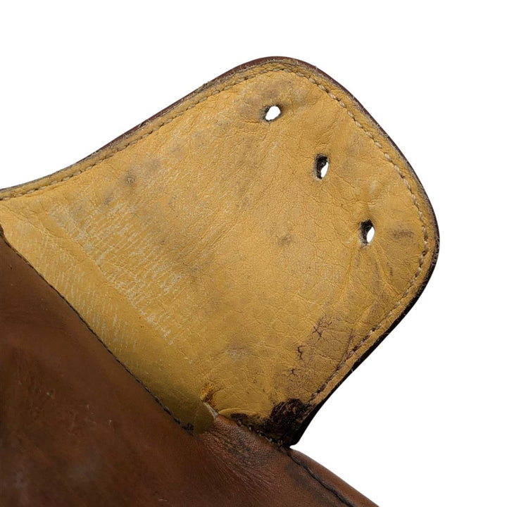 Chisel toe U-tip shoes, made in France, size 7 Men's 27.0cm unclear brown type Vintage Second Hand