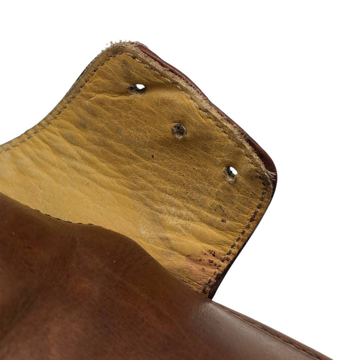 Chisel toe U-tip shoes, made in France, size 7 Men's 27.0cm unclear brown type Vintage Second Hand
