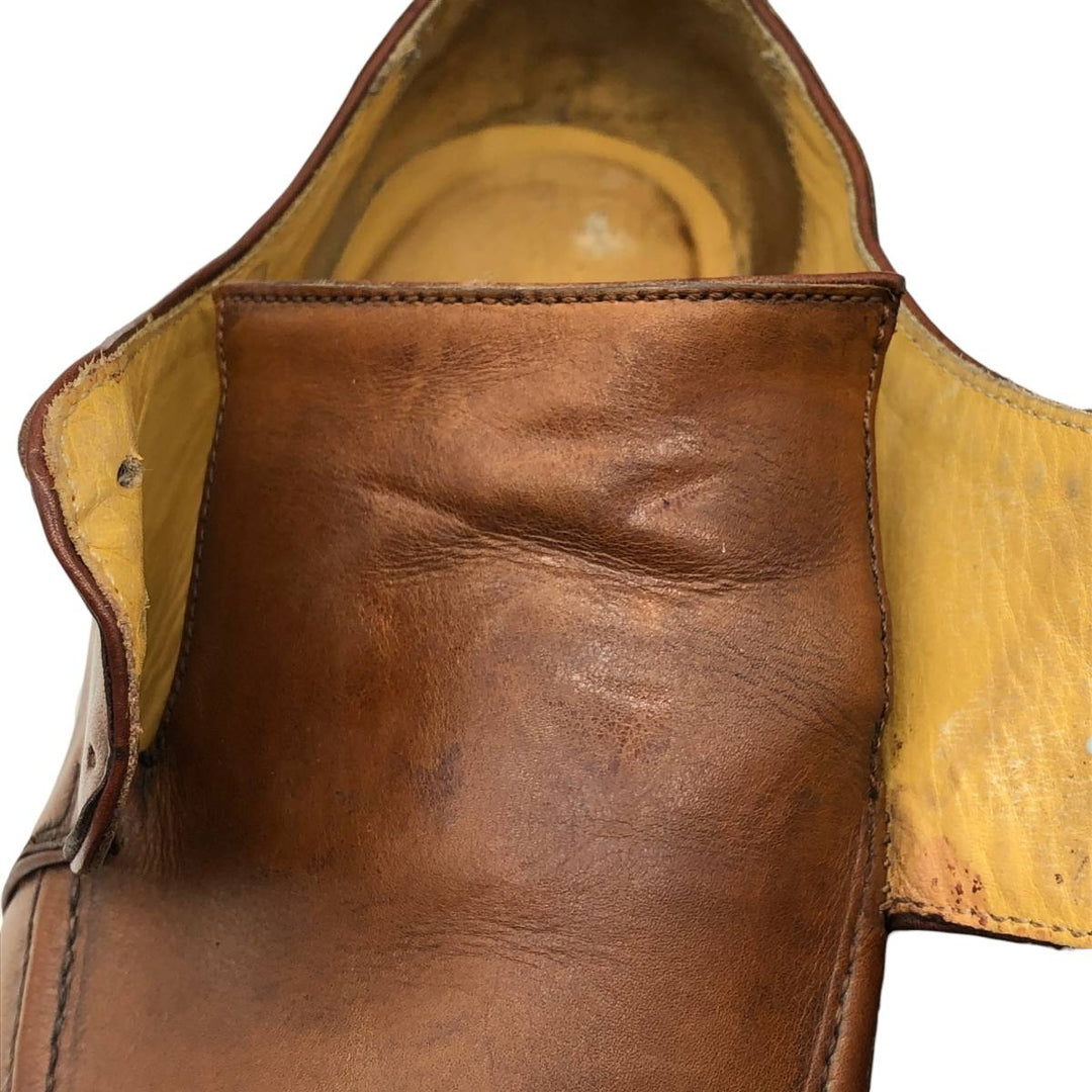 Chisel toe U-tip shoes, made in France, size 7 Men's 27.0cm unclear brown type Vintage Second Hand