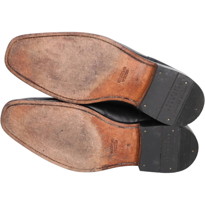 Charles Tyrwhitt U-tip shoes, size 8 Men's 26.0cm genuine leather black type Vintage Second Hand