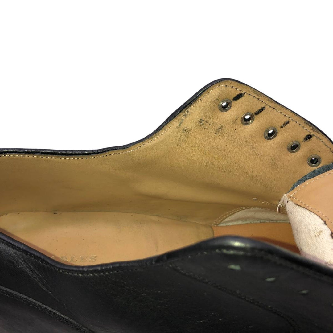 Charles Tyrwhitt U-tip shoes, size 8 Men's 26.0cm genuine leather black type Vintage Second Hand