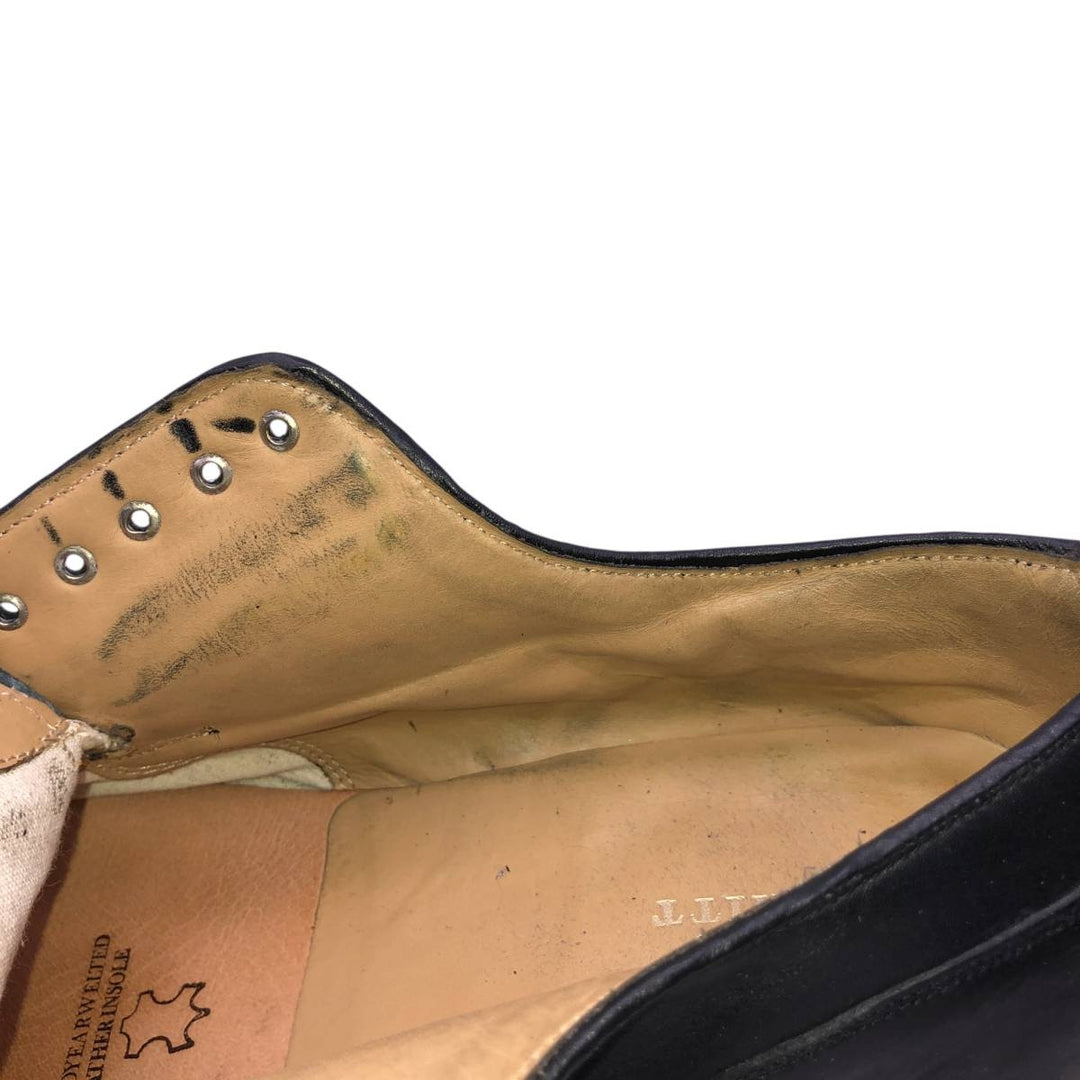 Charles Tyrwhitt U-tip shoes, size 8 Men's 26.0cm genuine leather black type Vintage Second Hand