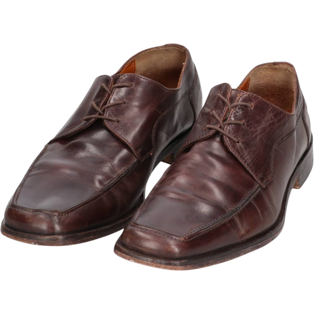 MERCANTI FIORENTINI Square Toe U-Tip Shoes, Made in Italy, Size 9M Men's 28.0cm unclear brown type Vintage Second Hand
