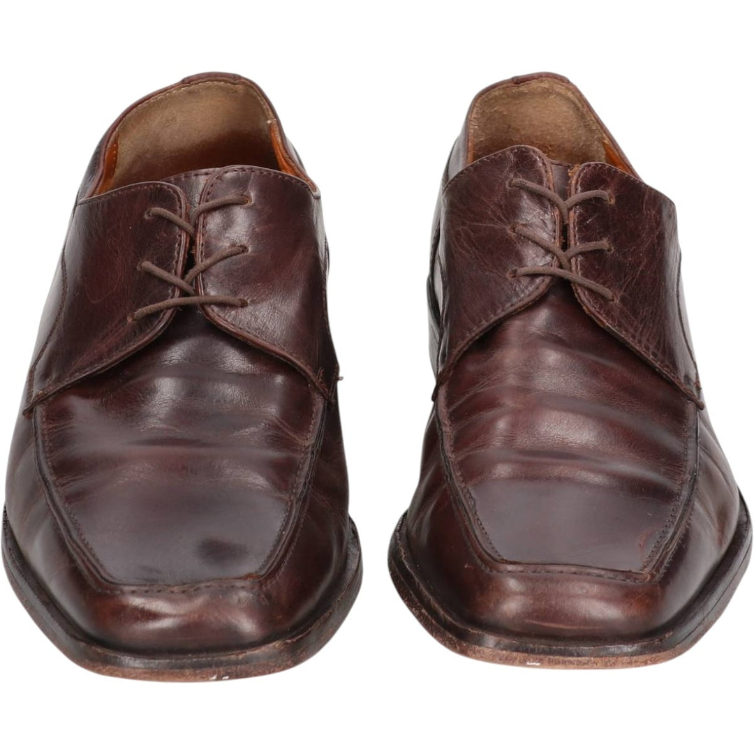 MERCANTI FIORENTINI Square Toe U-Tip Shoes, Made in Italy, Size 9M Men's 28.0cm unclear brown type Vintage Second Hand