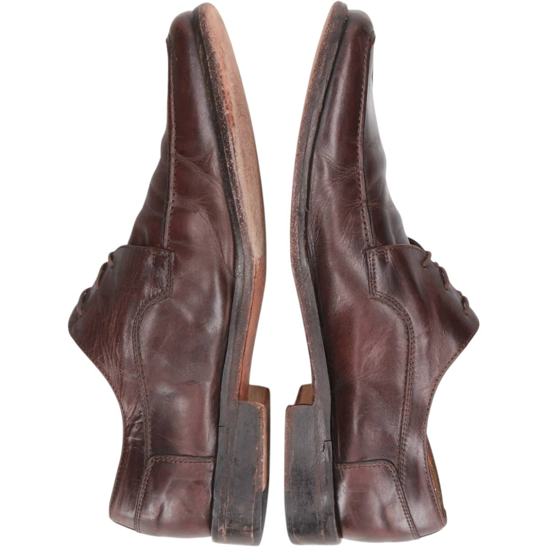 MERCANTI FIORENTINI Square Toe U-Tip Shoes, Made in Italy, Size 9M Men's 28.0cm unclear brown type Vintage Second Hand