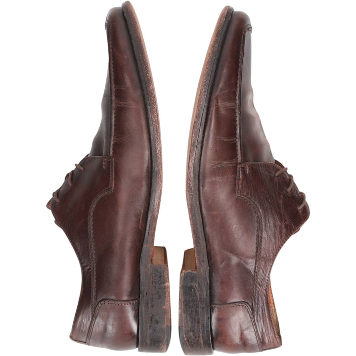 MERCANTI FIORENTINI Square Toe U-Tip Shoes, Made in Italy, Size 9M Men's 28.0cm unclear brown type Vintage Second Hand