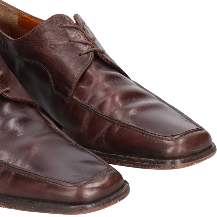 MERCANTI FIORENTINI Square Toe U-Tip Shoes, Made in Italy, Size 9M Men's 28.0cm unclear brown type Vintage Second Hand