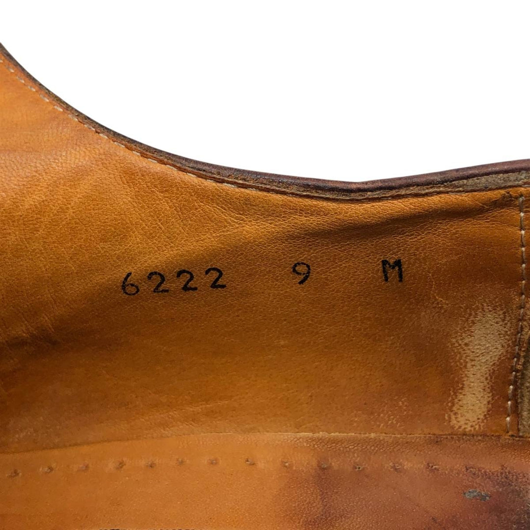 MERCANTI FIORENTINI Square Toe U-Tip Shoes, Made in Italy, Size 9M Men's 28.0cm unclear brown type Vintage Second Hand