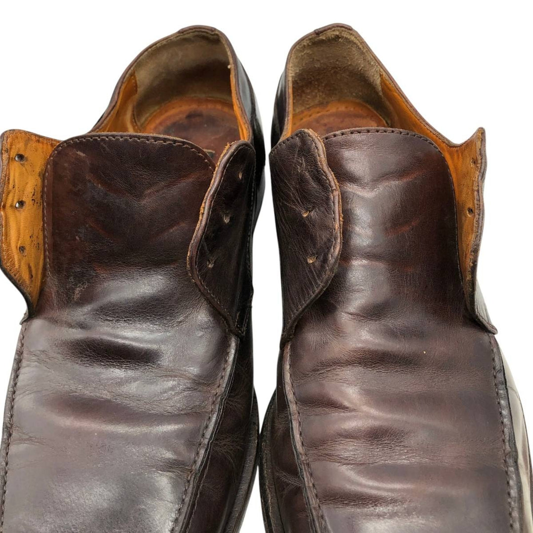 MERCANTI FIORENTINI Square Toe U-Tip Shoes, Made in Italy, Size 9M Men's 28.0cm unclear brown type Vintage Second Hand