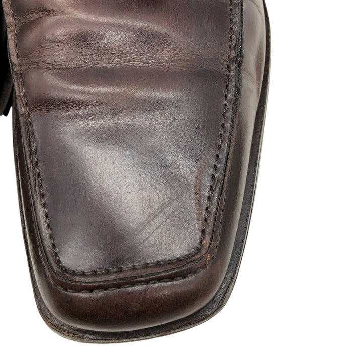 MERCANTI FIORENTINI Square Toe U-Tip Shoes, Made in Italy, Size 9M Men's 28.0cm unclear brown type Vintage Second Hand