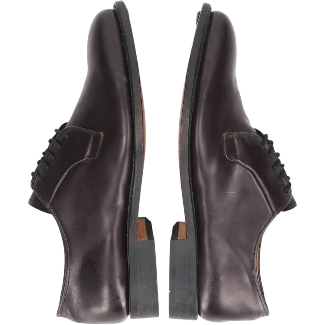 Nunes Correa Plain Toe Shoes, Size 40 Men's 26.5cm genuine leather brown type Vintage Second Hand