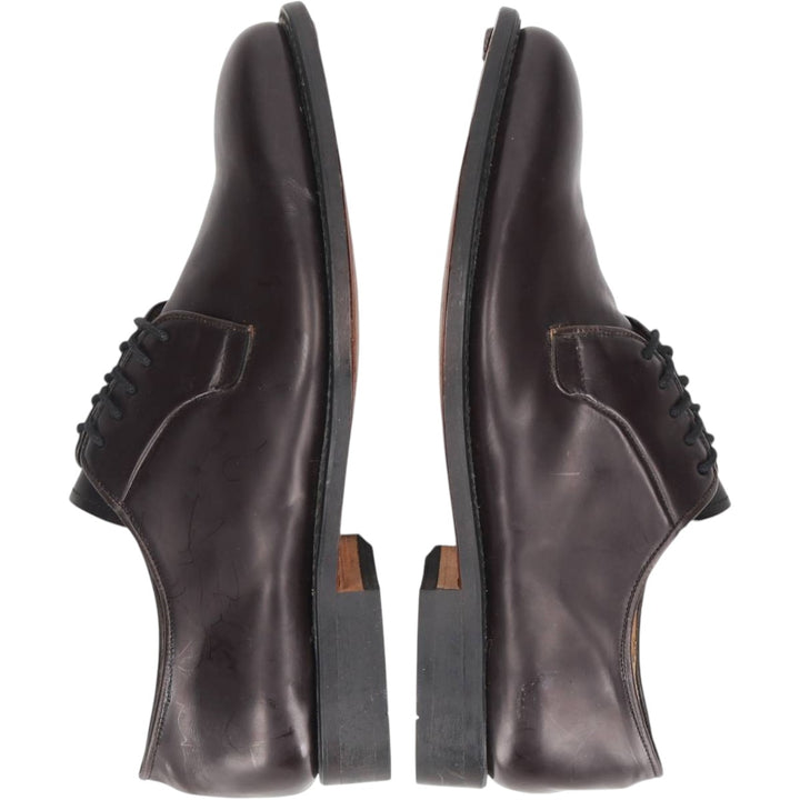 Nunes Correa Plain Toe Shoes, Size 40 Men's 26.5cm genuine leather brown type Vintage Second Hand