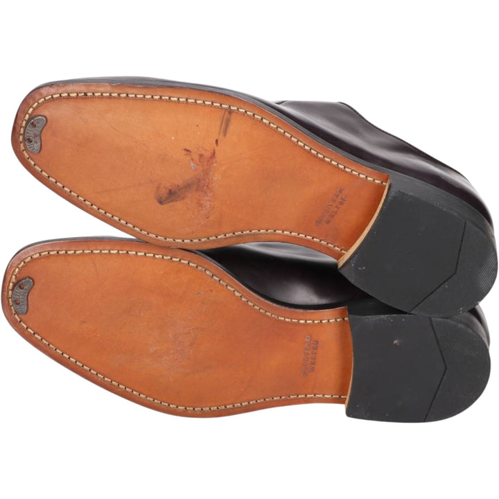 Nunes Correa Plain Toe Shoes, Size 40 Men's 26.5cm genuine leather brown type Vintage Second Hand