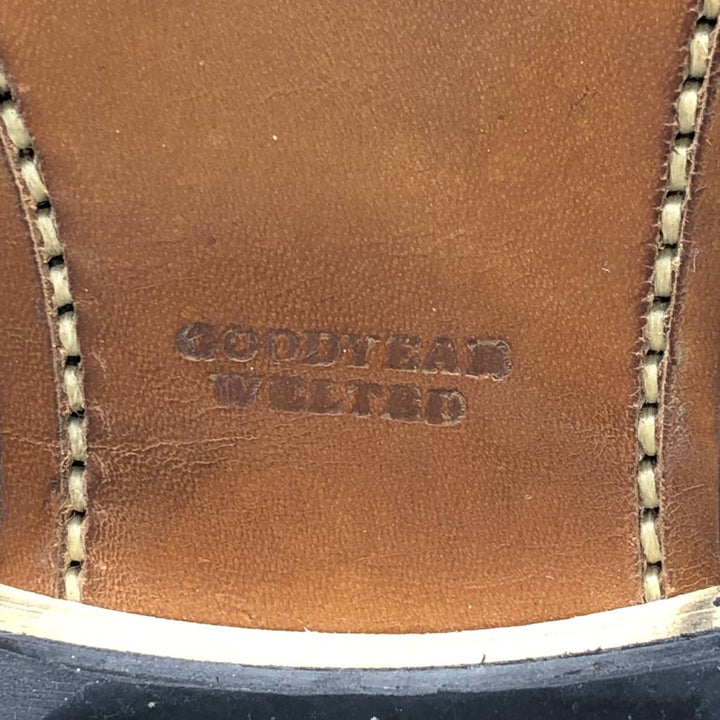 Nunes Correa Plain Toe Shoes, Size 40 Men's 26.5cm genuine leather brown type Vintage Second Hand