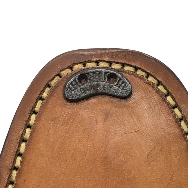 Nunes Correa Plain Toe Shoes, Size 40 Men's 26.5cm genuine leather brown type Vintage Second Hand