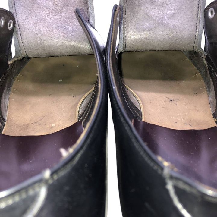 Plain toe shoes, size 11 1/2C Men's 29.5cm unclear black type Vintage Second Hand