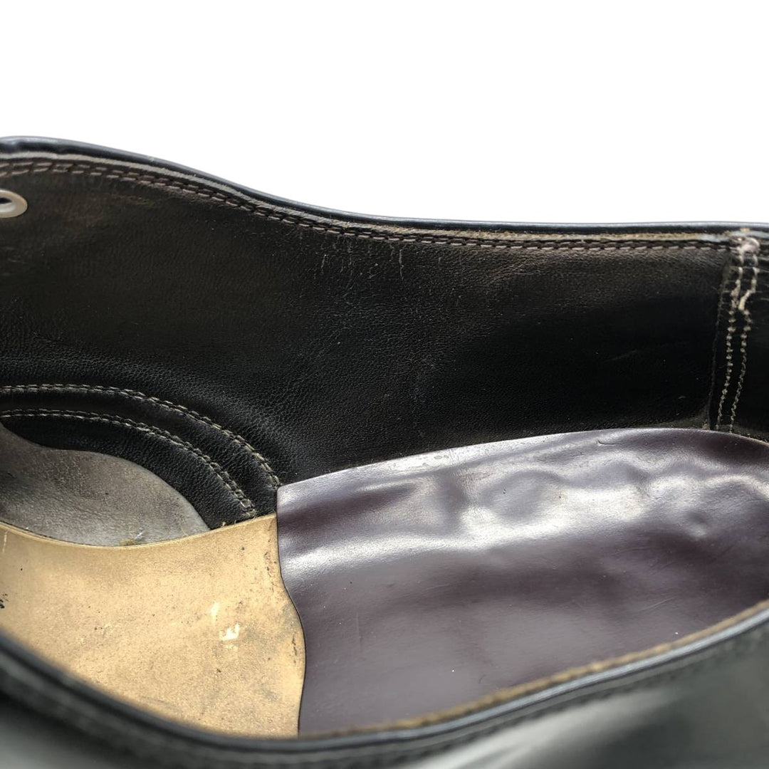 Plain toe shoes, size 11 1/2C Men's 29.5cm unclear black type Vintage Second Hand