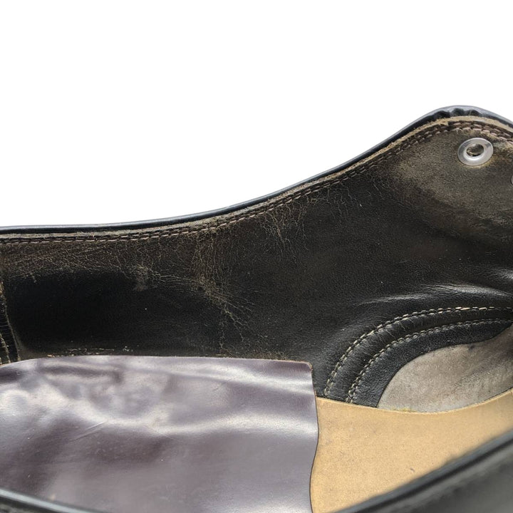 Plain toe shoes, size 11 1/2C Men's 29.5cm unclear black type Vintage Second Hand