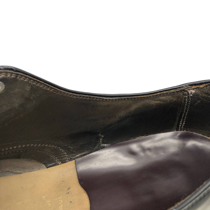 Plain toe shoes, size 11 1/2C Men's 29.5cm unclear black type Vintage Second Hand