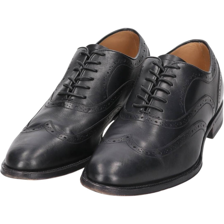 Bally wingtip shoes, size 7 1/2 E Men's 25.5cm unclear black type Vintage Second Hand