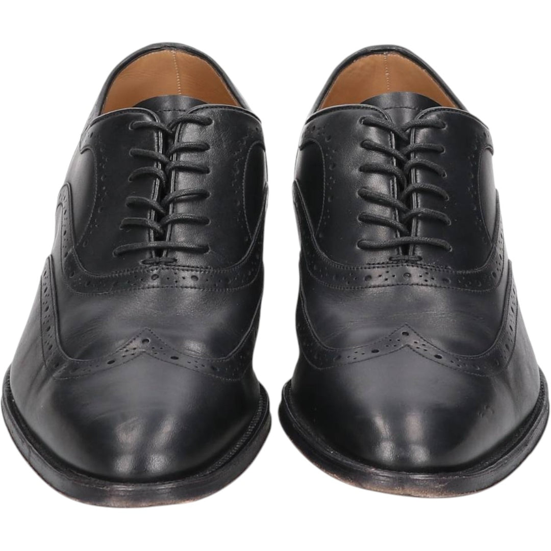 Bally wingtip shoes, size 7 1/2 E Men's 25.5cm unclear black type Vintage Second Hand