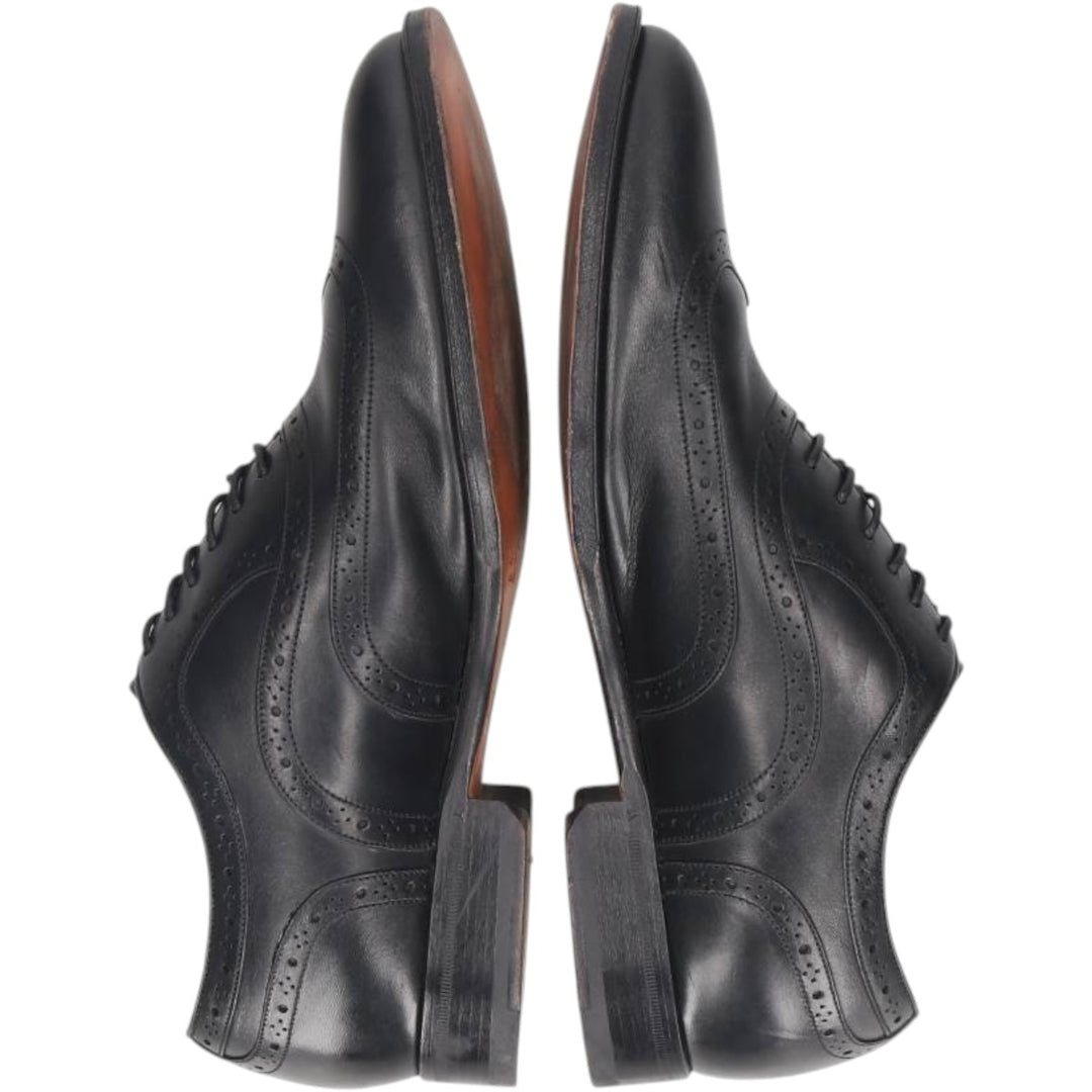 Bally wingtip shoes, size 7 1/2 E Men's 25.5cm unclear black type Vintage Second Hand