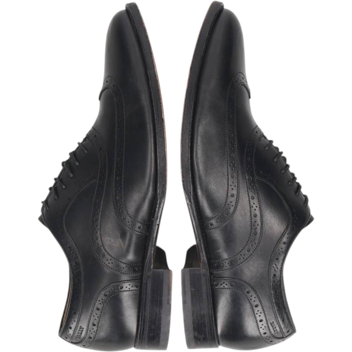 Bally wingtip shoes, size 7 1/2 E Men's 25.5cm unclear black type Vintage Second Hand