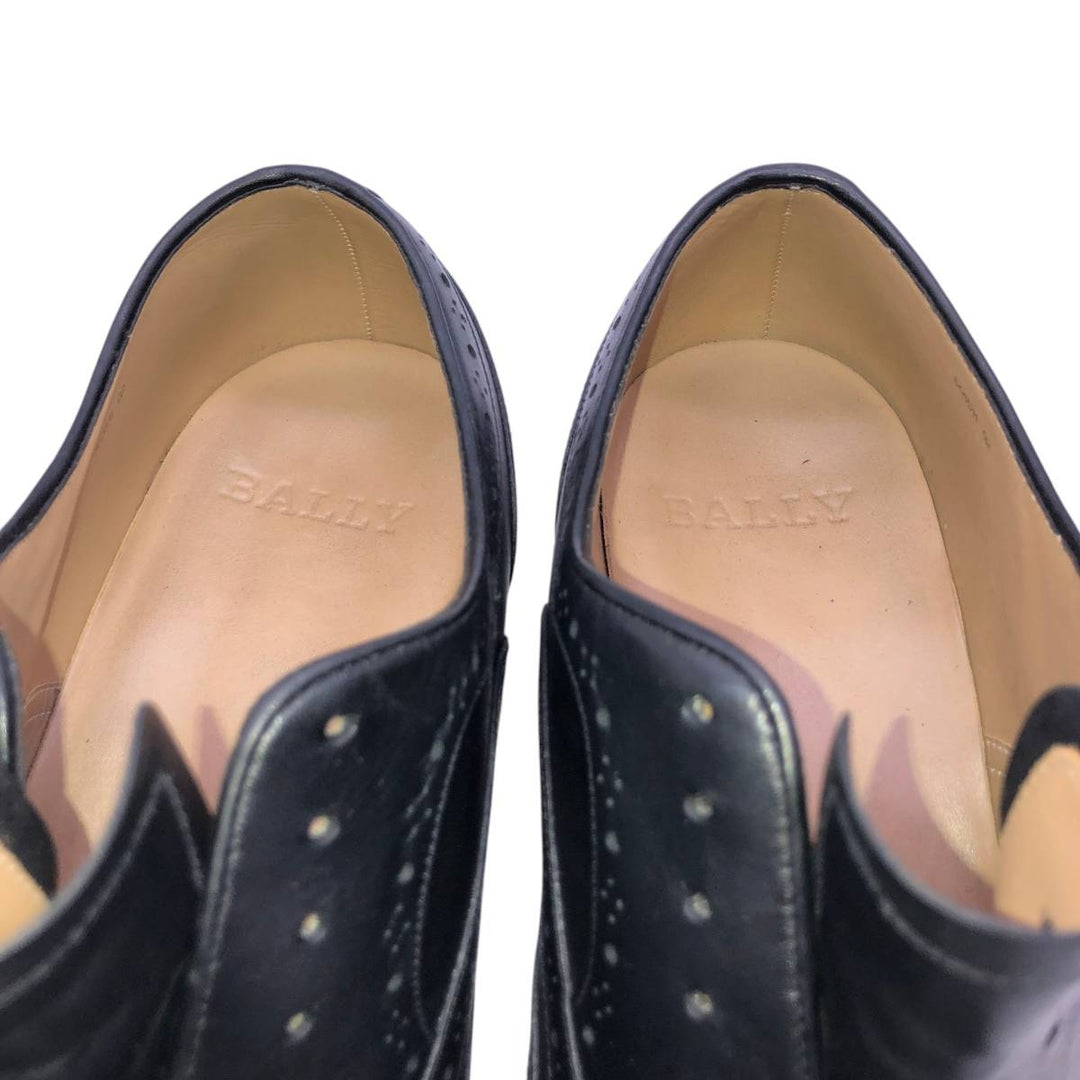 Bally wingtip shoes, size 7 1/2 E Men's 25.5cm unclear black type Vintage Second Hand