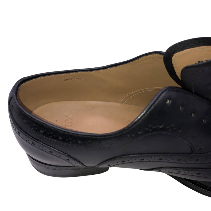 Bally wingtip shoes, size 7 1/2 E Men's 25.5cm unclear black type Vintage Second Hand
