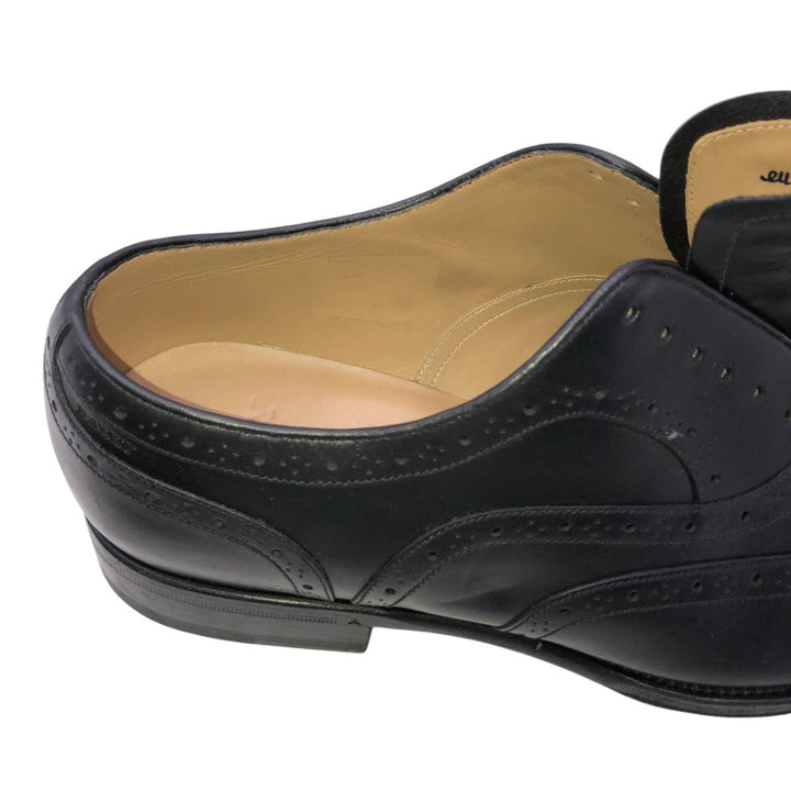 Bally wingtip shoes, size 7 1/2 E Men's 25.5cm unclear black type Vintage Second Hand