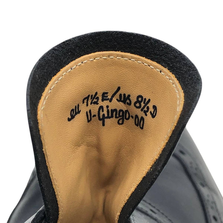 Bally wingtip shoes, size 7 1/2 E Men's 25.5cm unclear black type Vintage Second Hand