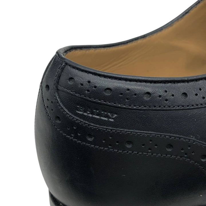 Bally wingtip shoes, size 7 1/2 E Men's 25.5cm unclear black type Vintage Second Hand