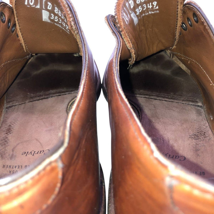 Allen Edmonds Carlyle Straight Tip Shoes, Made in USA, Size 10 D Men's 28.0cm genuine leather brown type Vintage Second Hand