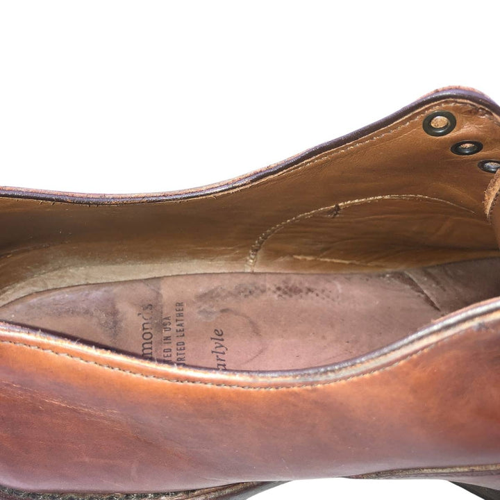 Allen Edmonds Carlyle Straight Tip Shoes, Made in USA, Size 10 D Men's 28.0cm genuine leather brown type Vintage Second Hand