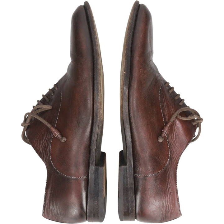 Francesco Smalto plain toe shoes, size 8 1/2 Men's 28.0cm genuine leather burgundy type Vintage Second Hand