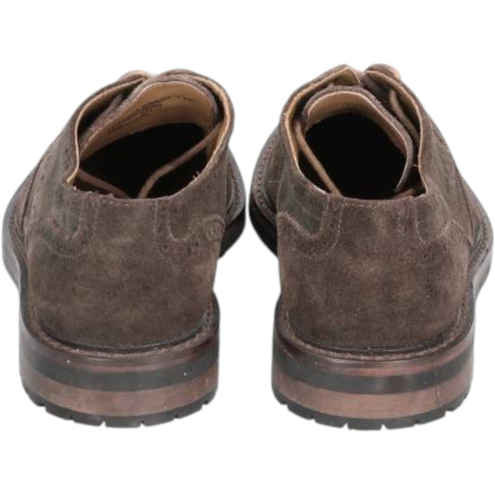 Ralph Lauren POLO RALPH LAUREN Full Brogue Wingtip Shoes, Size 7.5D Men's 25.5cm Genuine Leather Suede brown type Vintage Second Hand