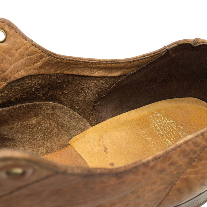 Grenson Master plain toe shoes, made in England. Men's 27.5cm unclear Beige type Vintage Second Hand