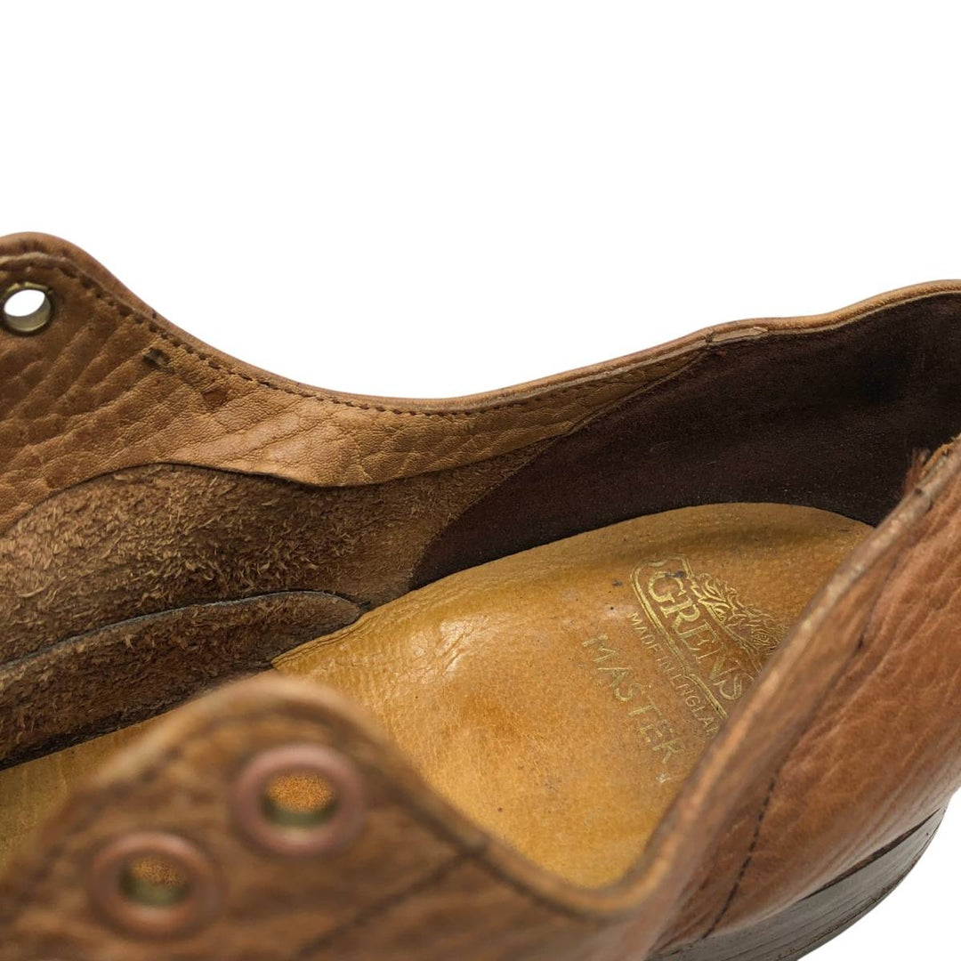 Grenson Master plain toe shoes, made in England. Men's 27.5cm unclear Beige type Vintage Second Hand