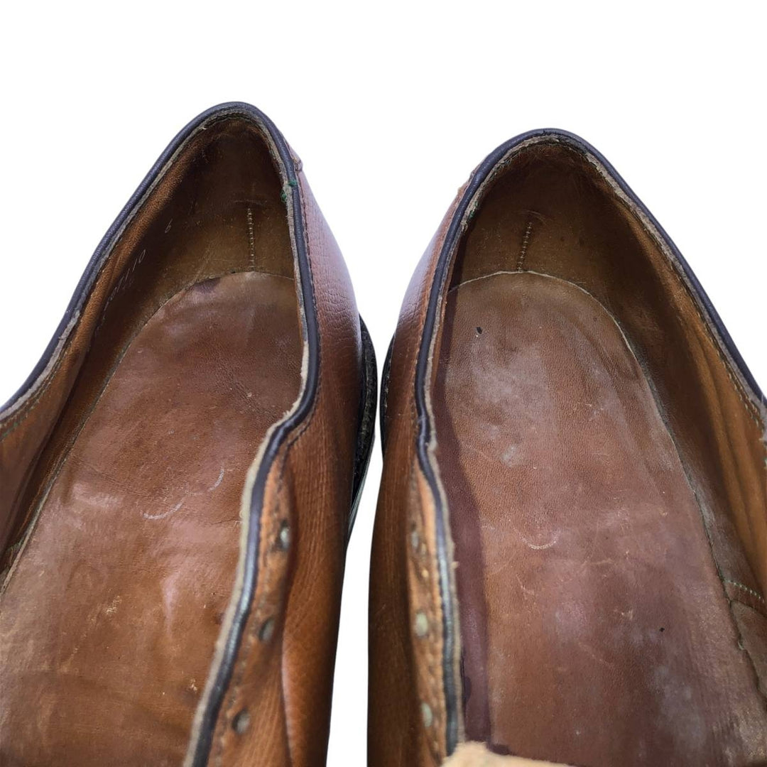 Florsheim Imperial Plain Toe Shoes, Size 9 1/2 D Men's 27.5cm unclear brown type Vintage Second Hand