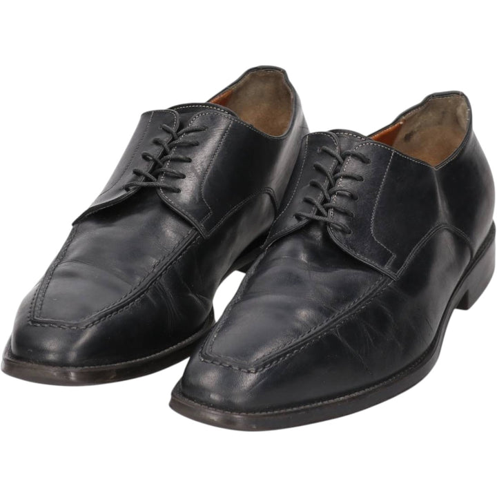 Santoni U-tip shoes, made in Italy, size D 9 Men's 27.5cm unclear black type Vintage Second Hand