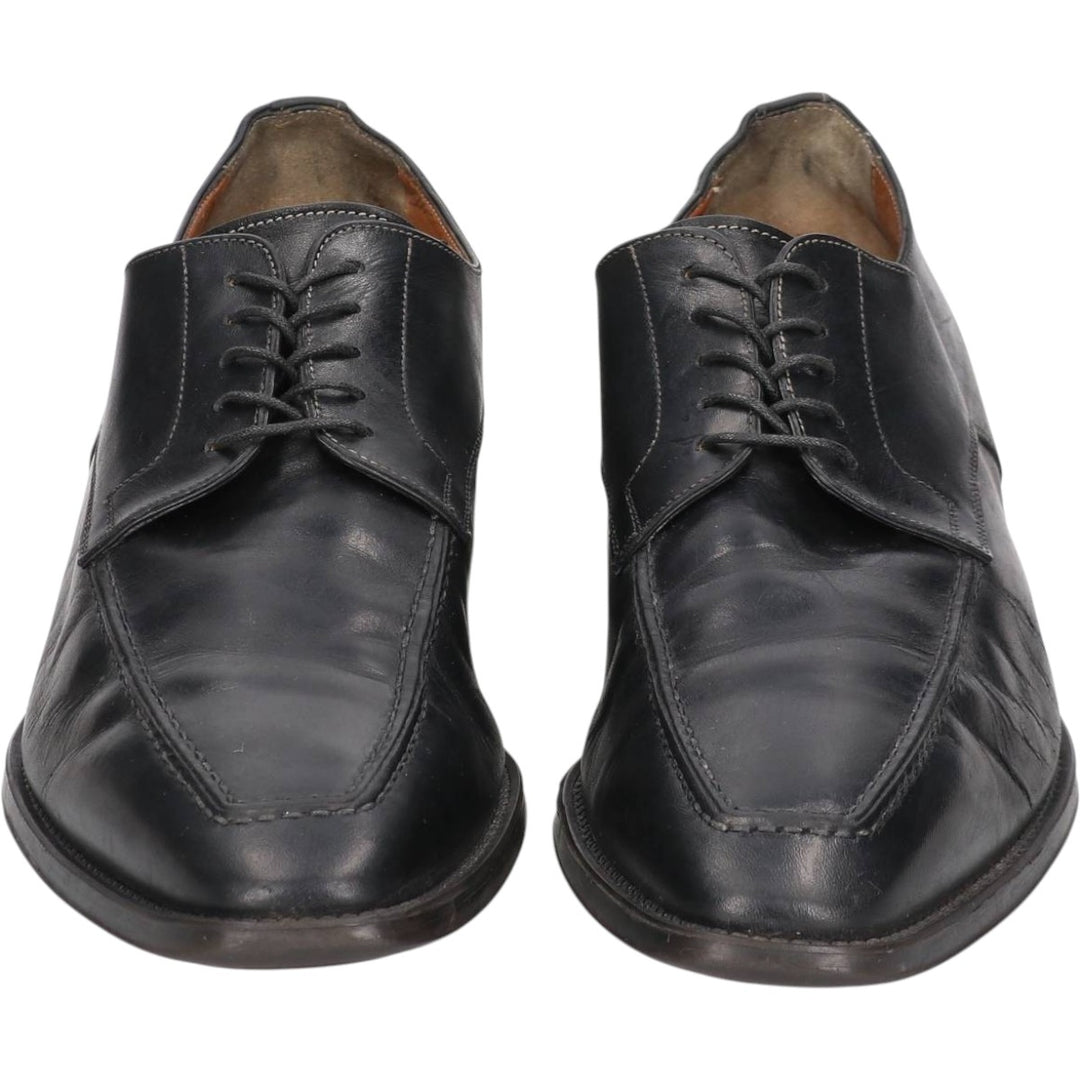 Santoni U-tip shoes, made in Italy, size D 9 Men's 27.5cm unclear black type Vintage Second Hand